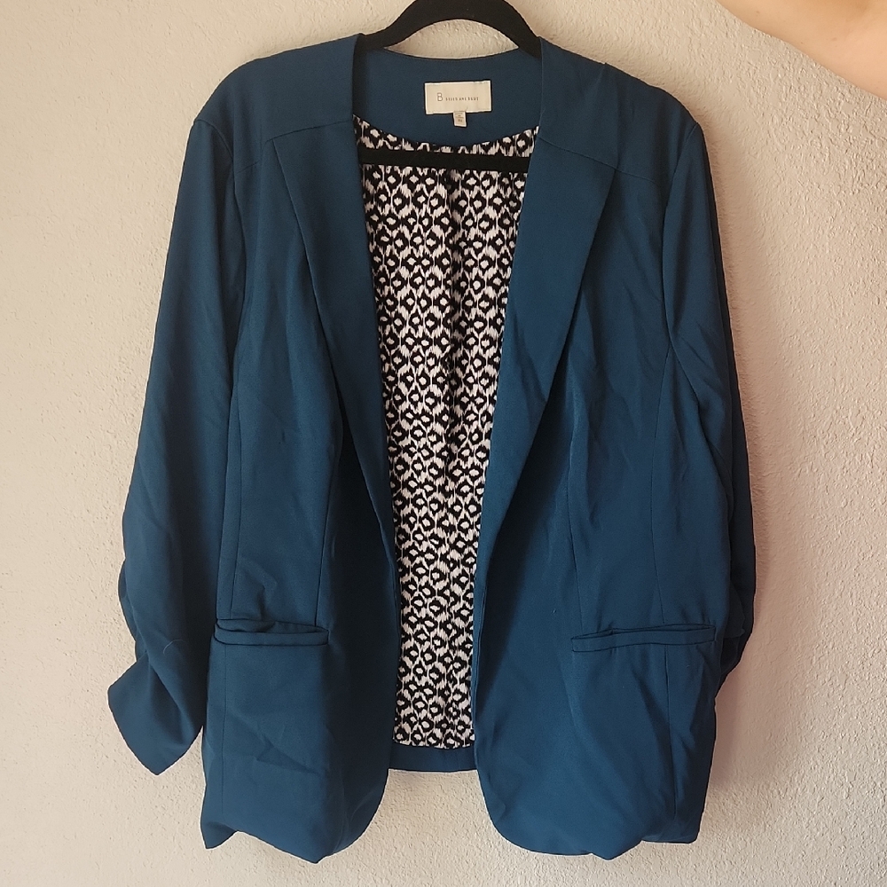 Skys Are Blue Teal 3x Blazer Plus